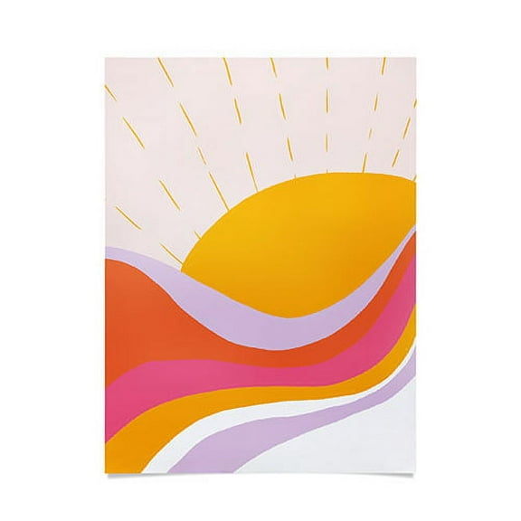 Society6 SunshineCanteen Laurel Canyon Sunrise Poster 18" x 24"