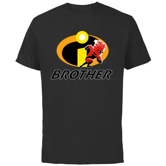 Disney and Pixar’s The Incredibles Dash Brother Family - Short Sleeve Cotton T-Shirt for Adults - Customized-Black