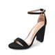 thumbnail image 1 of Sandalia de Tacón Grueso Alto para Mujer DREAM PAIRS Negra Talla 8, 1 of 8