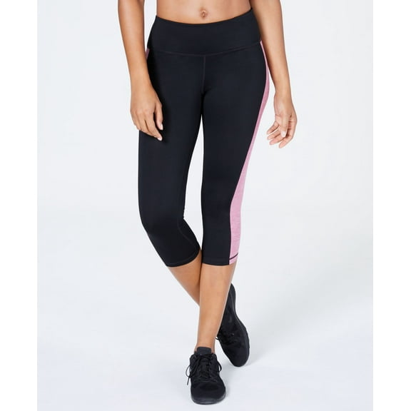 Ideology Womens Colorblocked Cropped Leggings