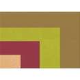 thumbnail image 1 of Ahgly Company Machine Washable Indoor Rectangle Transitional Yellow Area Rugs, 6' x 9', 1 of 7