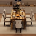 thumbnail image 3 of QinaQin 71 Inch Farmhouse Kitchen Dining Table for 6-8, Rectangular Wooden Table with Reinforced Base, 3 of 8
