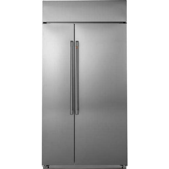 Ge Cafe CSB42WP2NS1 42 Inch Built In Counter Depth Side by Side Refrigerator in Stainless Steel