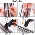 thumbnail image 5 of Alicates para bridas de cables de acero inoxidable, herramienta para bridas de cables de acero inoxidable con función de corte, herramienta de sujeción de pistola de abrazadera, 5 of 5
