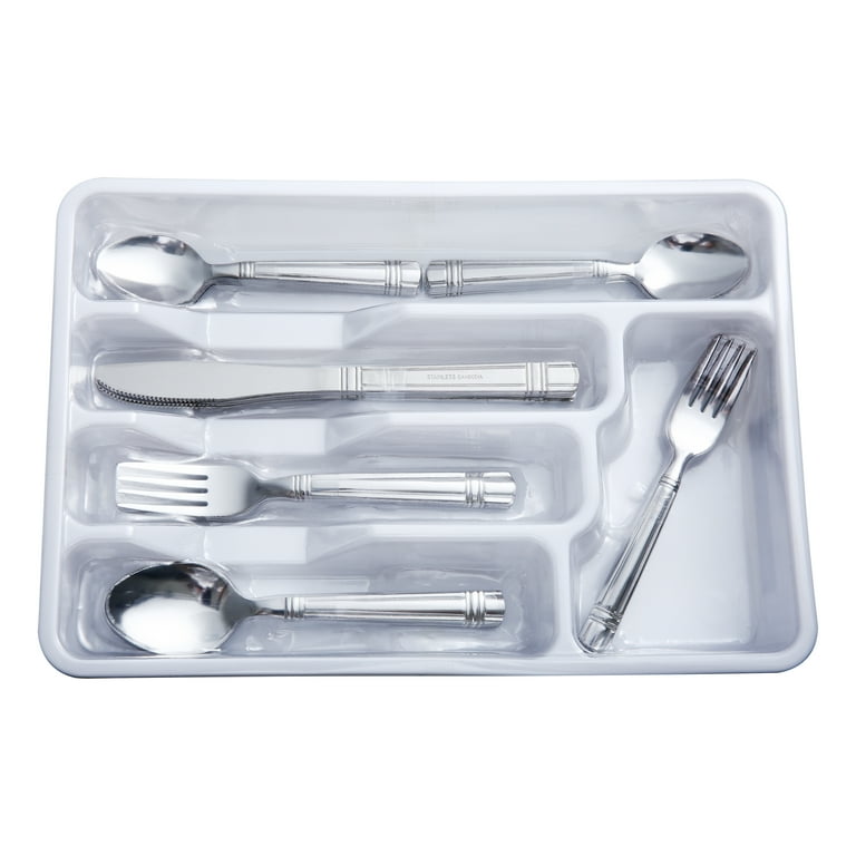 Mainstays Elena Stainless Steel 8-Compartment Kitchen Utensil