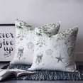 thumbnail image 2 of Sage Green Eucalyptus Coastal 18x18 Pillow Covers Set of 2, Beach Conch Jellyfish Throw Pillow Covers Decorative Couch Cushion Case, Microfiber Square Pillowcases for Bedroom Car Living Room, 2 of 7
