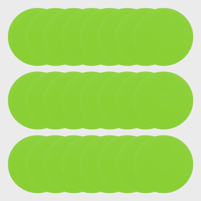 Marcadores de Puntos de Poli de 5 Pulgadas Uxcell, 24 Pcs de Puntos de Suelo de Goma Antideslizante