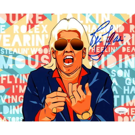 Ric Flair Autographed 8x10 Photo WWE JSA 228788