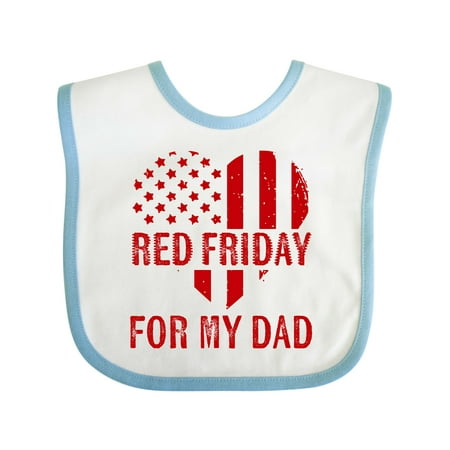 

Inktastic Military Dad Deployment Red Friday Gift Baby Boy or Baby Girl Bib