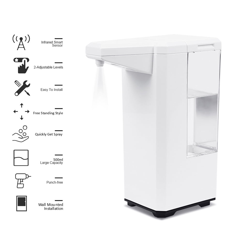 500ml Spray Type Soap Dispenser Automatic Soap Dispenser Twolevel