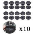 thumbnail image 6 of 10 Pairs Seat Belt Button Buckle Stop - Universal Fit Stopper Kit Black 1.5cm, 6 of 9