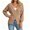 Brown, variant on Deep V-neck Women Solid Button Down Slim Knit Cardigan Coat Sweater