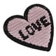 thumbnail image 3 of 6 piezas amor lentejuelas coser hierro en parches bordados apliques para, 3 of 7