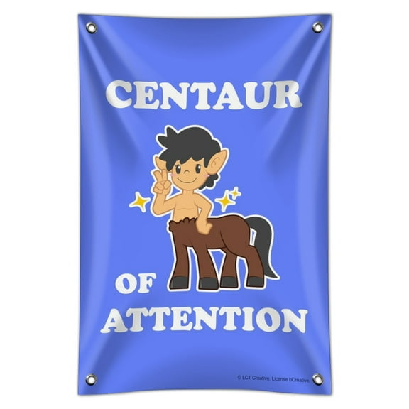 Centaur Center of Attention Funny Humor Home Business Office Sign