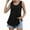 Black-01, variant on Mittory Ribbed Tank Tops for Women Solid Color Loose Crew Neck Tunic Blouse Sleeveless Dressy Casual Flowy Summer T-Shirt