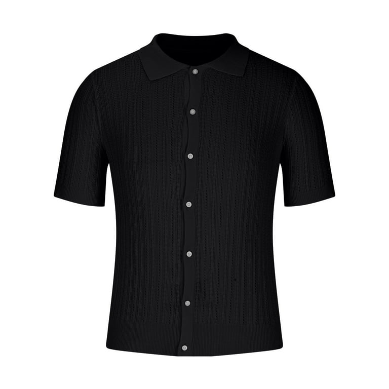 zfhfof Men's Short Sleeve Cuban Guayabera Shirt Casual