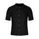 thumbnail image 3 of Blusa de Manga Corta de los Hombres Turndown Collar Botón Superior, Ligero Y Casual Mangas de Mano para los Hombres, 3 of 5