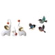 thumbnail image 1 of Esculturas de elefantes, figuras de cerámica, estatuas de animales, pájaros de madera, adornos artísticos para colgar en la pared con textura suave, a, 1 of 8