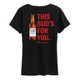 thumbnail image 2 of Budweiser - This Buds For You - Women's Short Sleeve Graphic T-Shirt, 2 of 4