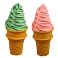thumbnail image 1 of PENGXIANG 2Pcs Lifelike Ice Cream Modeling Figurine Lovely Ice Cream Cone Prop Fake Ice Cream Display Prop, 1 of 6