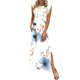thumbnail image 5 of TaTaai Ladies Casual Solid Color Round Neck Sleeveless Dress Elegant Pleated Detail Knee Length Dress with Functional Pockets Comfortable Loose Fit for Spring Summer Daily Wear Gift, 5 of 5