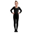 thumbnail image 2 of iiniim Girls Thermal Underwear Kids Long Johns Winter Warm Base Layer Tops with Bottoms Type C Black 4-6, 2 of 7