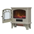 thumbnail image 6 of Duraflame Electric Fireplace Stove 1500 Watt Infrared Heater with Flickering Flame Effects - Cream, 6 of 9