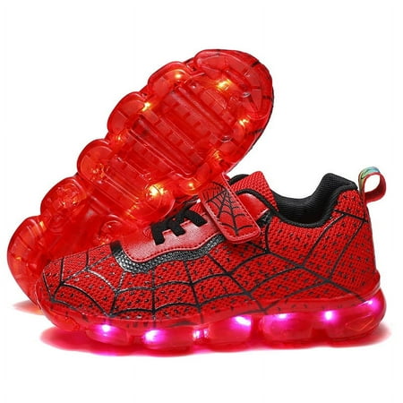 

Toddlers LED Flashing Light Up Shoes Boys Girls Kids Lightweight Mesh Breathable Walking Sneakers