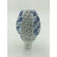 thumbnail image 2 of Fleurs Bleues sur Lumière de Nuit Ovale, 2 of 4