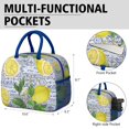 thumbnail image 6 of Lunch Bag Lunch Box for Women Reusable Insulated Lunch Bags,Water-Resistant Lemon Print Cooler Lunch Tote Bag, Large Capacity for Work Travel Picnic, 6 of 6