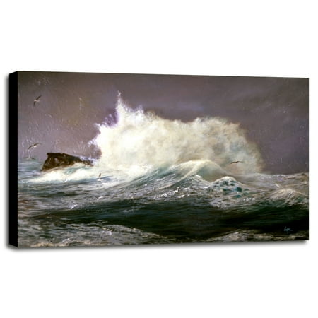 64-THOLIN52029 Print 9.25"x14.25" by Thomas Linker in a Canvas Stretched in Black Frame