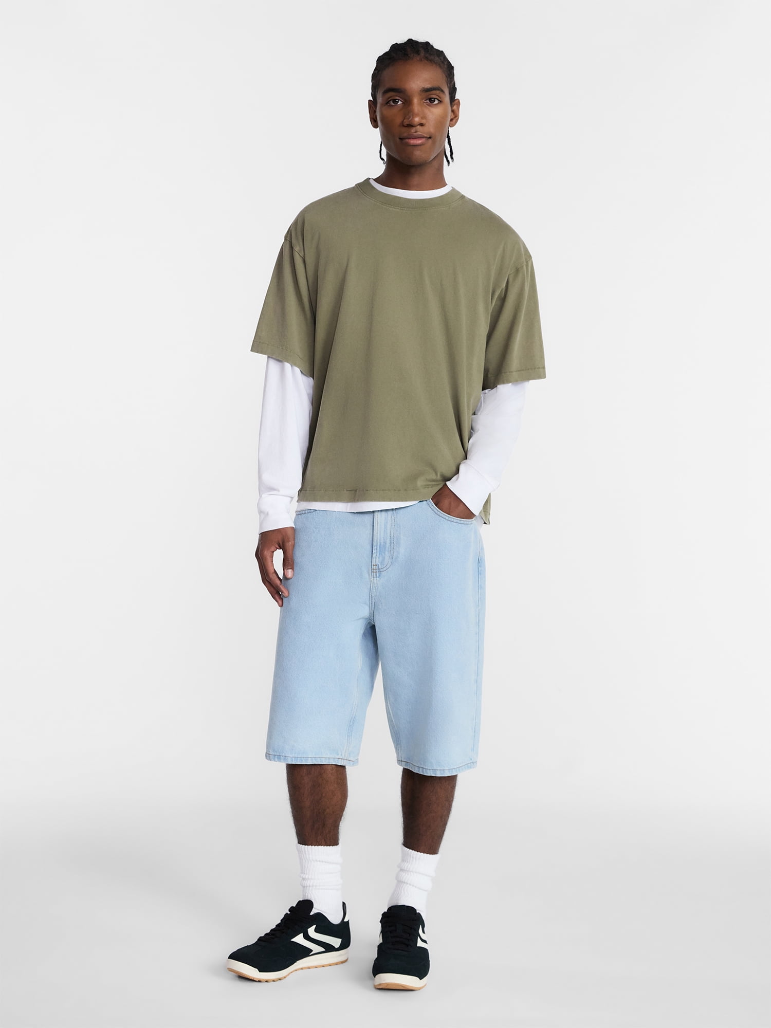 No Boundaries Heavyweight Tee with Short Sleeves, Men's XS-4XLT