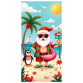 thumbnail image 3 of Flamingo Inflatable Summer Santa Claus Holiday Beach Banner for Christmas Party Tropical Theme Kids Activity, 3 of 7
