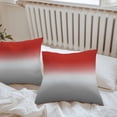 thumbnail image 5 of Abstract Outdoor Pillow Covers Pack of 2 Red Grey Gradient Modern Art Waterproof Throw Pillow Covers Decorative Cushion Cases for Patio Garden Tent Balcony Couch 18x18 inch, 5 of 8