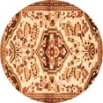 thumbnail image 1 of Ahgly Company Indoor Round Persian Orange Traditional Area Rugs, 7' Round, 1 of 1