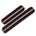 thumbnail image 2 of 4x Black Rubber Car Door Scuff Sill Cover Panel Step Protector Trim Accessories, 2 of 6