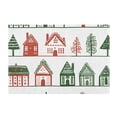 thumbnail image 7 of Yayeee Bath Rug for Bathroom Floor Non Slip Rectangle Fluffy Soft Absorbent Mat, 16"x24", White Christmas House, 7 of 7