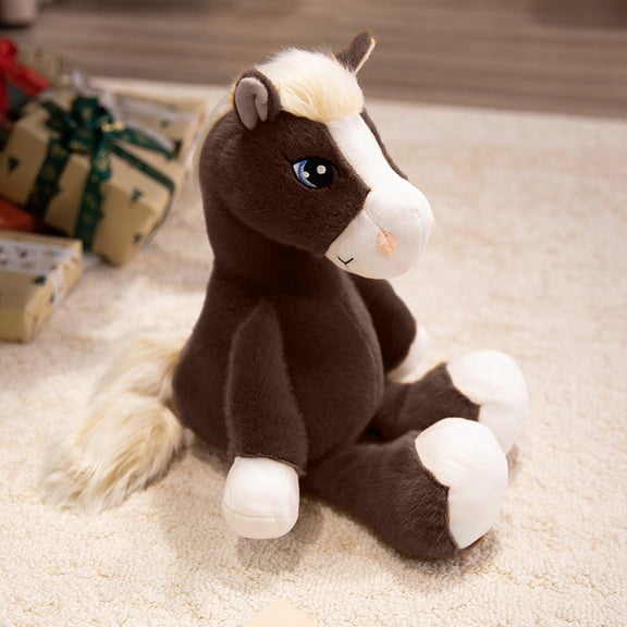Plush Toys, 2025 Simulation Running Ponys Plushs Toys Chineses Zodiacs Horse Year Mascots Doll Doll