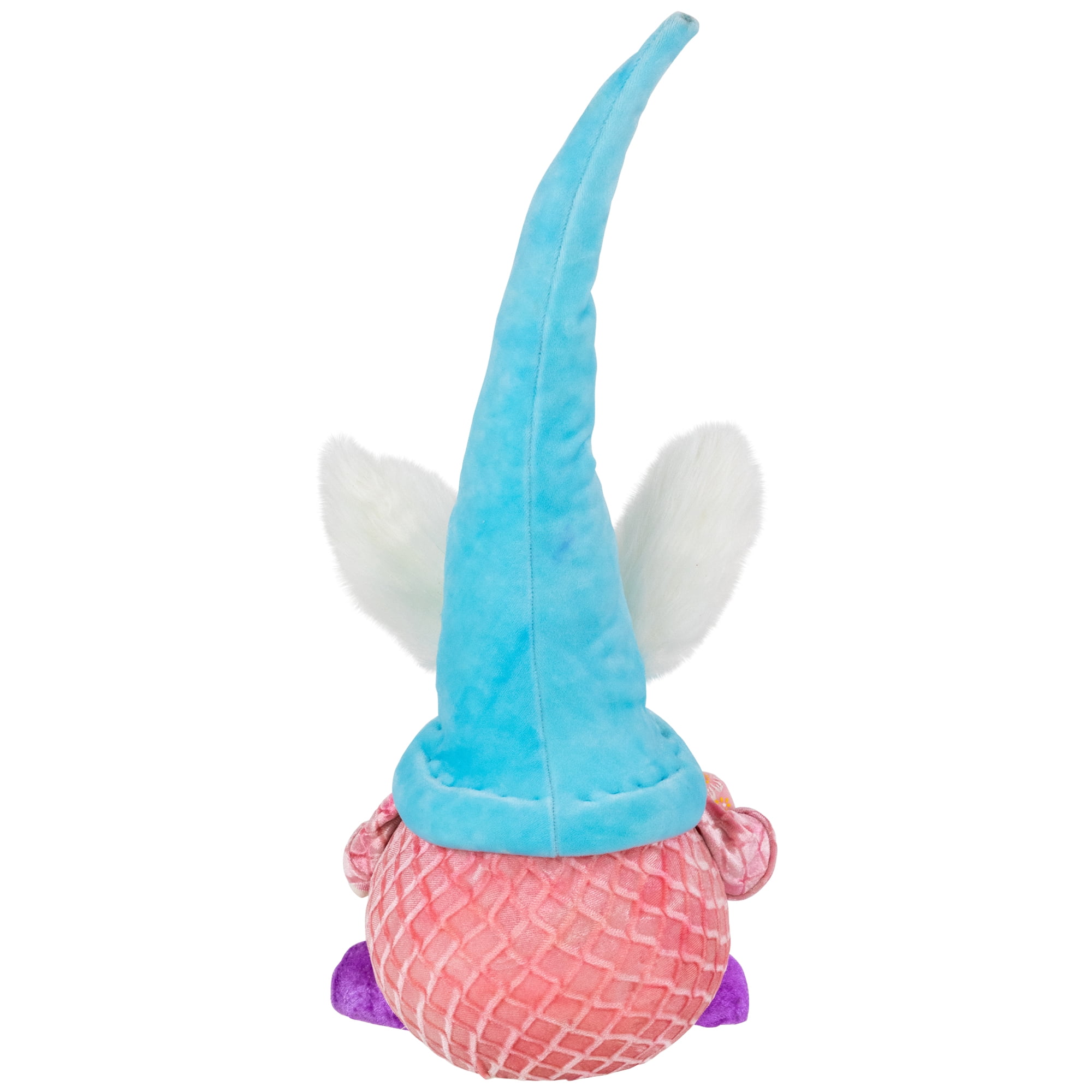 Northlight Girl Gnome Girl with Bunny Ears Easter Figure - 18.25" - Blue and Pink