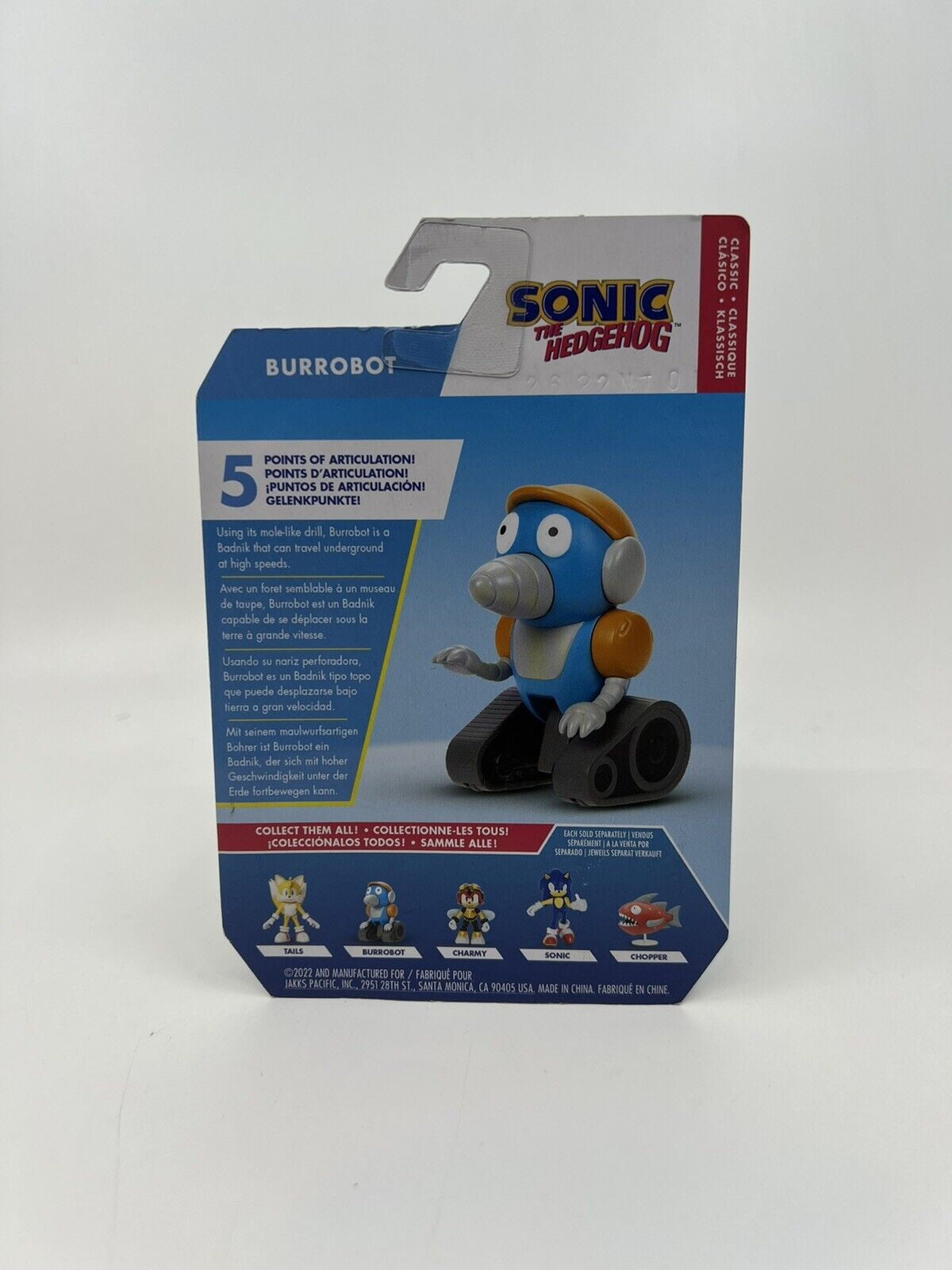 Boneco Articulado Burrobot Jakks Original Novo Sonic Sega