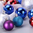 thumbnail image 1 of Christmas Day Party Decoration 4/6/8cm Barrel Plated Color Plastic Ball Christmas Tree Decorative Ball Hanger, 1 of 3