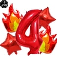 thumbnail image 2 of Volcano Party Decoration Disposable Tableware Paper Plate Cup plastic Tablecloth Volcano Theme Party Supplies 5th Birthday Decor, 2 of 4
