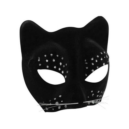 Black Cat Face Costume Mask