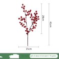 thumbnail image 1 of 5Pack Fake Red Berry Stems,Artificial Red Berry, Red Berries for Christmas Tree Decorations,DIY Crafts,Wedding, 1 of 5
