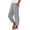 Light Blue Cropped Pants Flowy Trousers, variant on JOANKDMI Cropped Pants for Women Striped Casual Summer Capris High Elastic Waist Loose Fit Wide Leg Flowy Trousers with Side Buttons Pockets Vacation Essential