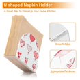 thumbnail image 4 of Doole Valentine's Day Design Thick U Shape Acrylic Napkin Holder Non Slip Space Saving for Kitchen, 4 of 9