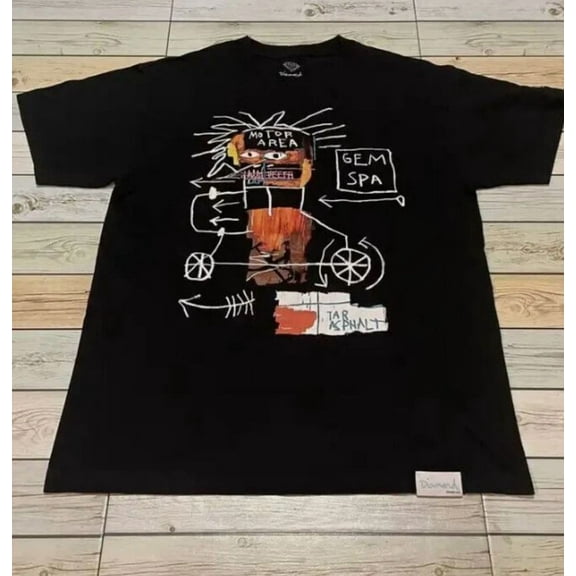 RARE Diamond Supply x Jean_Michel Basquiat Streetwear Art Shirt Men Women