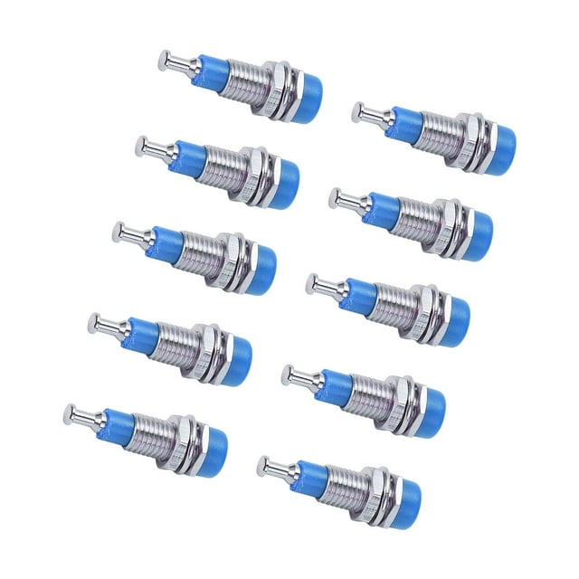 10 unids/set 2mm niquelado Banana hembra Jack Panel Terminal conector Banana montaje en Panel poste de encuadernación ANGGREK Otros