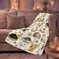 thumbnail image 6 of Relaxed Cats Yarn By Lit Lantern Watercolor, Festive Pet Portrait Pattern, Warm Flannel Blanket for Living Room and Reading Nook, Cat Lovers Friendship Gift, Pet Lover Home Decor, 6 of 9