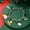 Red/Green, variant on Yoyauz Women's Christmas Glamour Bracelet Santa Claus Bell Stockings Bow Pendant Chain Bracelet Christmas Tree Snow Reindeer Red Green Beaded Glamour Christmas Holiday Gifts